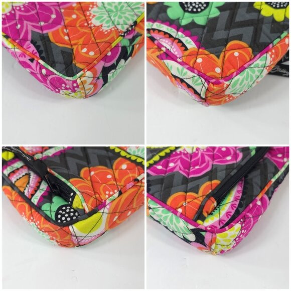 VERA BRADLEY MULTICOLOR FLORAL SMALL RECTANGLE CROSSBODY BAG LIGHTWEIGHT *EUC*.. - Picture 13 of 16